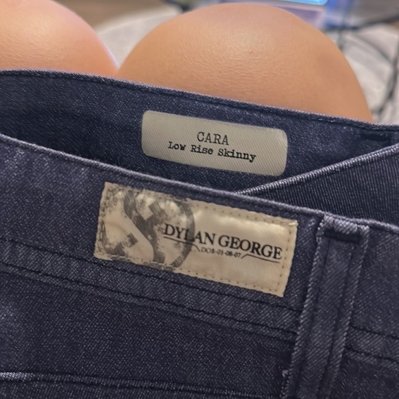 DYLAN GEORGE WOMEN LOW RISE CARA SKINNY BLUE JEANS SIZE 28 - Picture 6 of 7